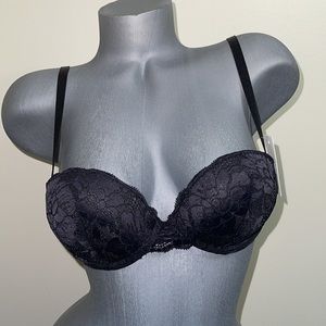 Super Push Up Extreme Padded Maximum Lift Lace Multi-way Strapless Bra.